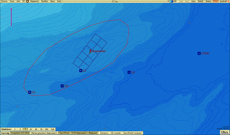 Illustrasjonskart som viser anleggsplassering og overgangssone.